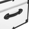 Seward Rover Trunk with Wheels & One Carry Handle, White,