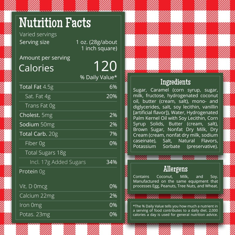 Valley Fudge, Caramel Vanilla Swirl, Fresh Artisan Fudge, Real Butter,