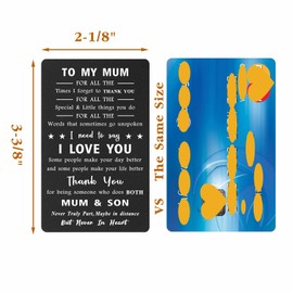 Mum Birthday Gifts from Son, Thank You Mum Card, Love My Mum Gifts from Son, Mum Gifts from Son