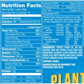 Planters Heat Peanuts (1.75 oz Packets, Pack of 18)