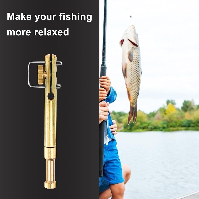 Fishing Line Hook Knot Tying Tool, Copper Practical Knot Line
