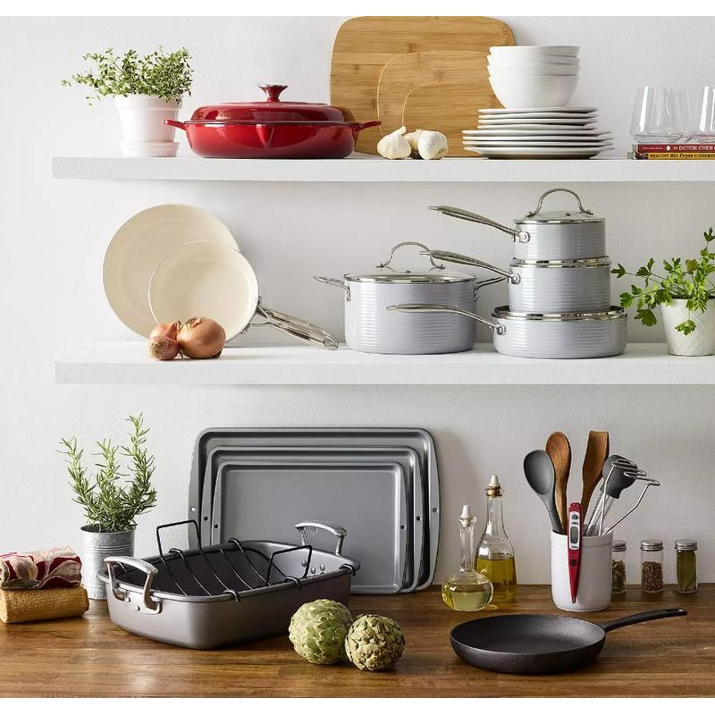 Cook Pro Cast Iron Braiser with Lid, 3.5 qt -