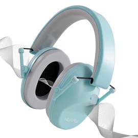 HUARUI Kids Noise Canceling Headphones SNR 28dB Safety Noise Reduction Ear Muffs for Kids Flying Travel, Concerts, Fireworks, Shooting-Lake