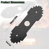 WEZCHUGHAOL 2 PCS Heavy Duty Lawn Mower Edger Blades with