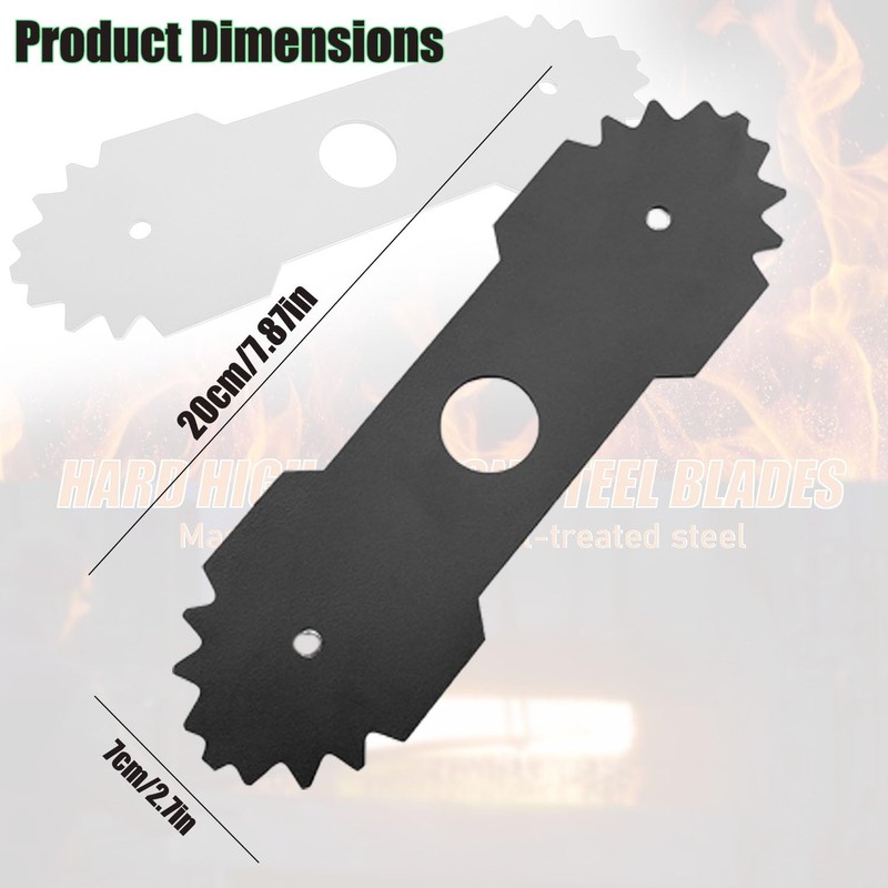 WEZCHUGHAOL 2 PCS Heavy Duty Lawn Mower Edger Blades with