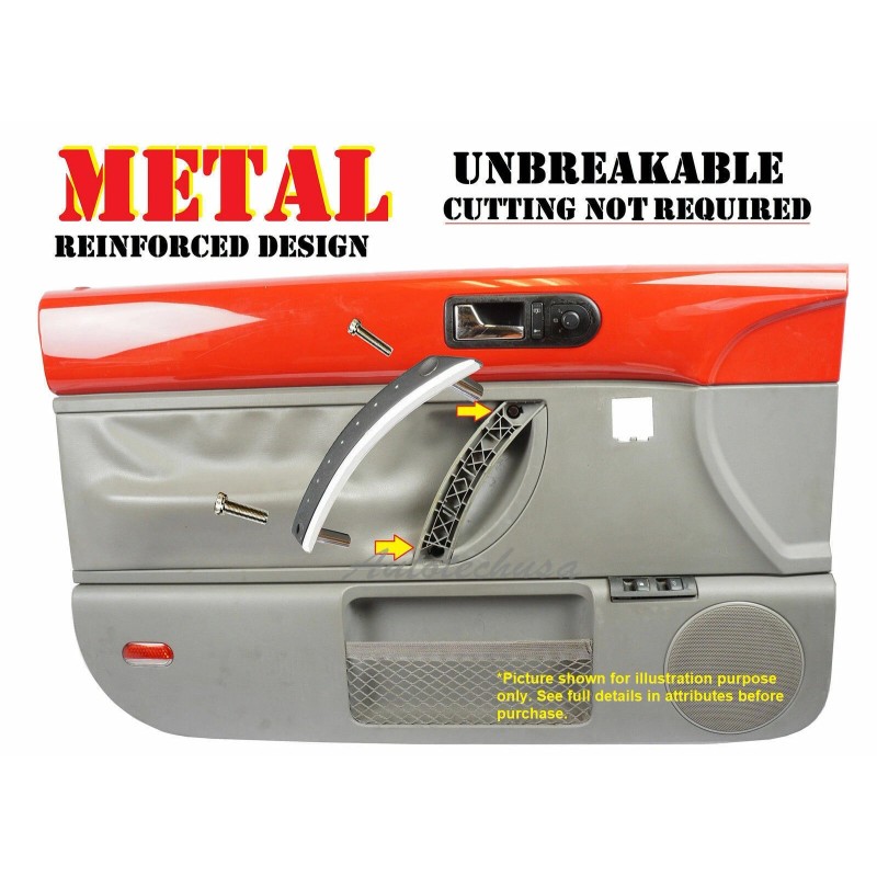 MotorKing Chrome Interior Front Right Door Pull Handle Repair Kit