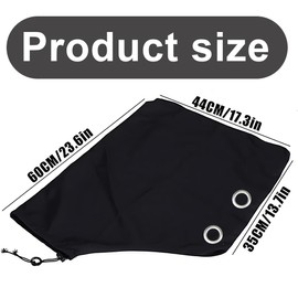 SGERUFZ Leaf Vacuum Bag Collection Bag for Electric Leaf Blower Universal Garden Parts Leaf Blower Bag Replacement, Ventilation Holes with Zips, Leaf Vacuum Bag Leaf Bags, black