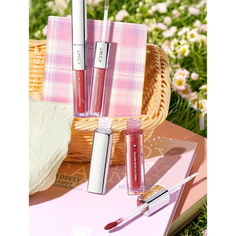 JMCY 2in1 Lip Gloss + Matte Lip Popular Non-Fading Lip