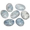 Nupuyai Celestite Irregular Tumbled Polished Stone,Pocket Palm Worry Stone for
