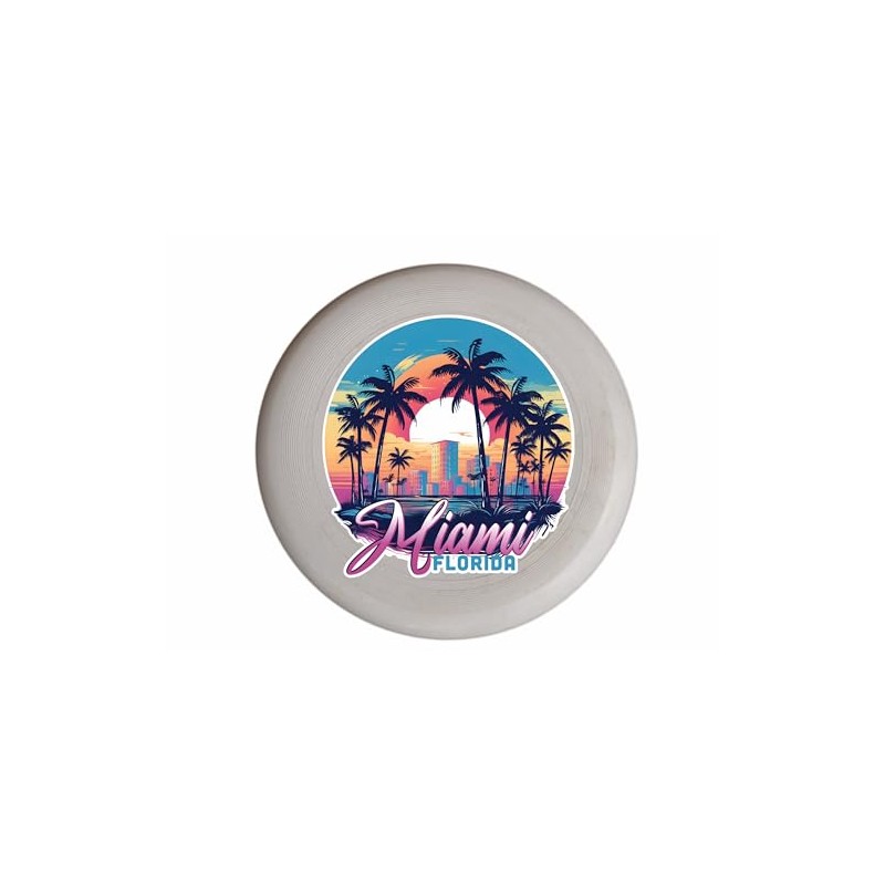 Miami Florida Design B Souvenir Flying Disc Single