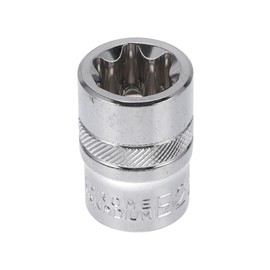 HEROFFIX 1 Pcs Impact Socket Durable Hardware Tool 38mm Silver Tone High Carbon Steel 6 Point 22mm for Car Motorcycle Dirtbike Repair 1/2 Inch Drive