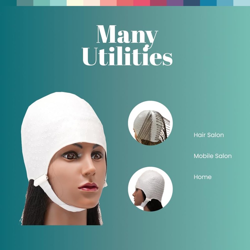Dompel Silicone Highlight Hair Cap | Reusable Professional Silicone Cap