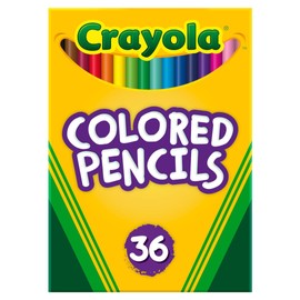 Crayola Colored Pencils (36ct), Kids Pencil Set, Pre-Sharpened Coloring Book Pencils for Kids & Adults, Arts & Crafts Supplies, Ages 3+