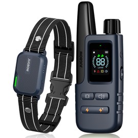 Jugbow Dog Shock Collar - 4200FT Dog Training Collar with Remote IPX7 Waterproof Electric Collar with 4 Training Modes, Security Lock, Rechargeable e-Collar for All Breeds, Sizes Dark Blue
