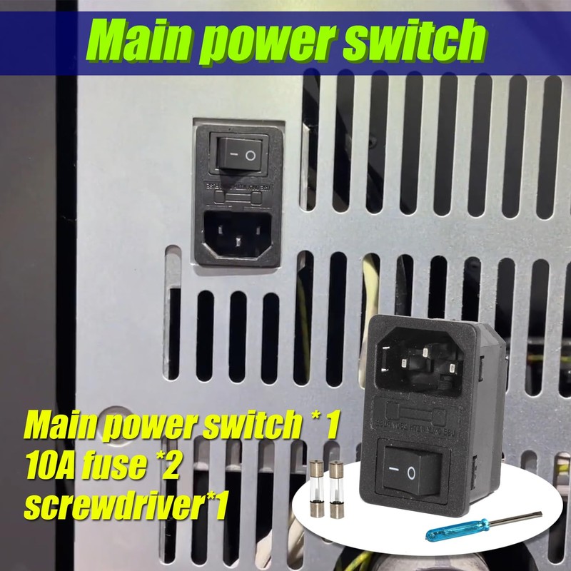 Main Power Switch Fit for ComfortBilt Pellet Stoves, Compatible with