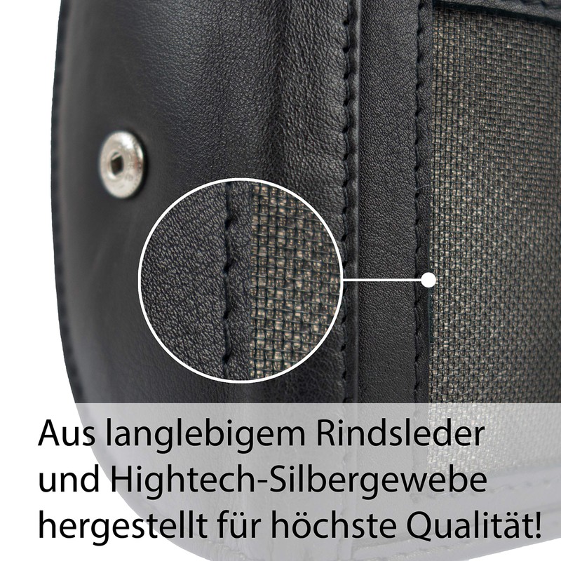 Fa.Volmer ® #Mini-Comfort RFID Mini Wallet Genuine Leather Small Wallet