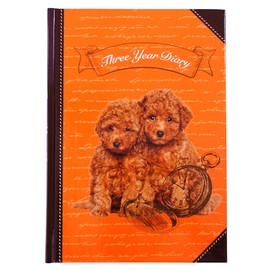 Deercars 1139-G04-010 3-Year Diary, Lovely Puppy No Name Engraved [Consecutive Diary]