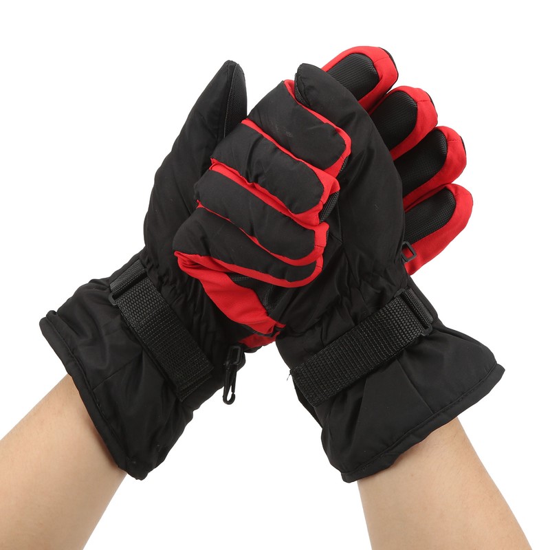 Electric Heated Gloves Polyester Waterproof Battery Powered Winter Heated Gloves