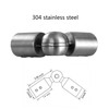 1" Window Corner Curtain Rod Connector 1 pcs Silver, Adjustable