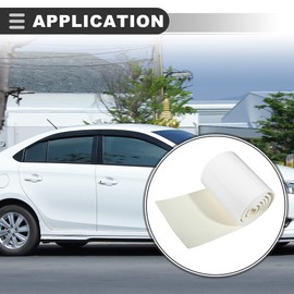 Motoforti Universal Car Garage Wall Guard, PE Foam EVA, White, 1 Pcs