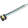 Longdex 3-Wire Outlet 15A 125V Black Snap-in Grounding Receptacle with