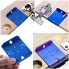 TorSor 4 Pack Concealed Hinge Jig Punch Locator Drill Guide