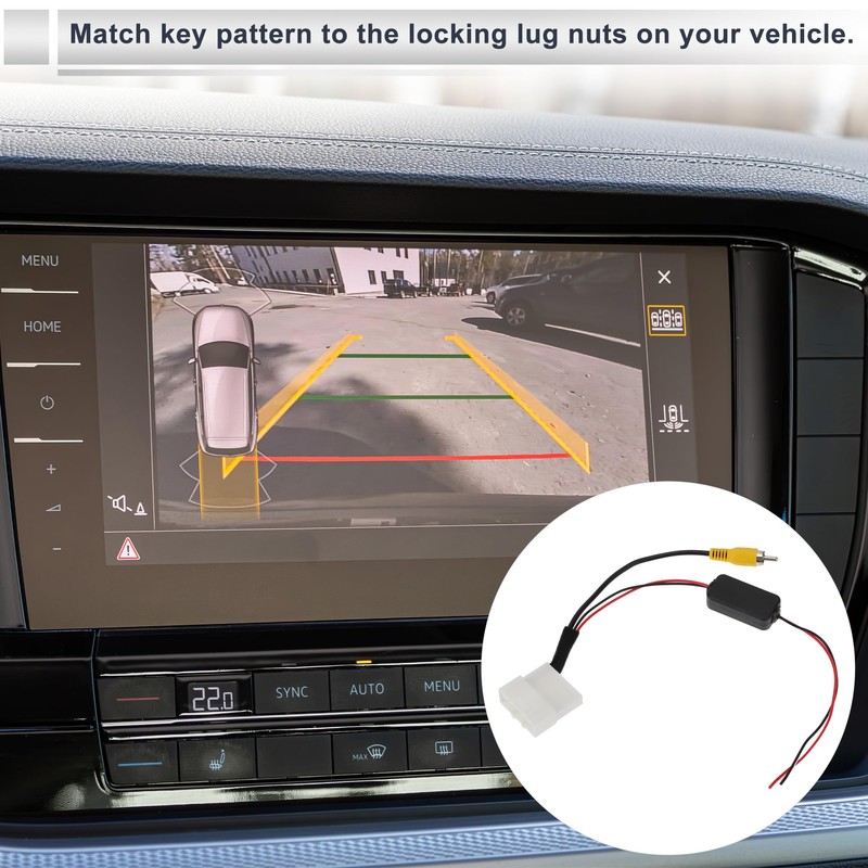RATCHROLL Front Rear View Camera Adapter Wire Harness Cable 4