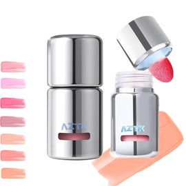 Aztk Liquid Blush, Aztk Jelly Color Liquid Blushes, Blush for Cheeks, Blushes Lotion with Sponge Head, High-Pigment, Long-Lasting, Waterproof, Matte Finish, 5ml (JC07)