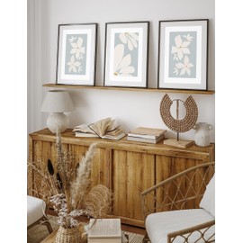 Floral Wall Art Set Of 3 Prints (A3)