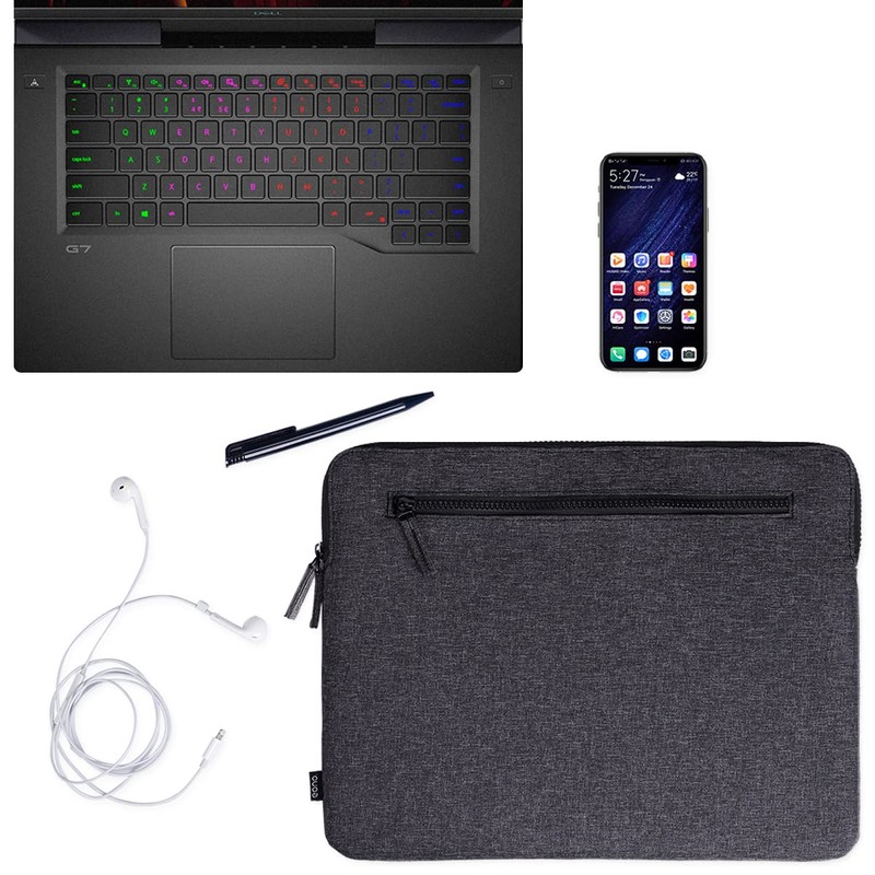 Eono Minimalism Laptop Sleeve with 2 Compartments Padded Notebook Tablet