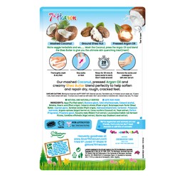 7th Heaven Coconut Foot Mask Socks - Softening Moisturising Socks with Shea Butter to Repair Dry, Rough & Cracked Feet - Feet Masks Treatment with Argan Oil