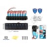 LLD_TK 8 Gang Switch Panel Dash Toggle Rocker Switch Boat