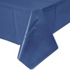 2 Plastic Rectangular Tablecloths 54"X 108" Table Cover - Navy