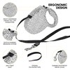 Sparkling Retractable Dog Leash,Rhinestone Pet Walking Leash for Small Dog