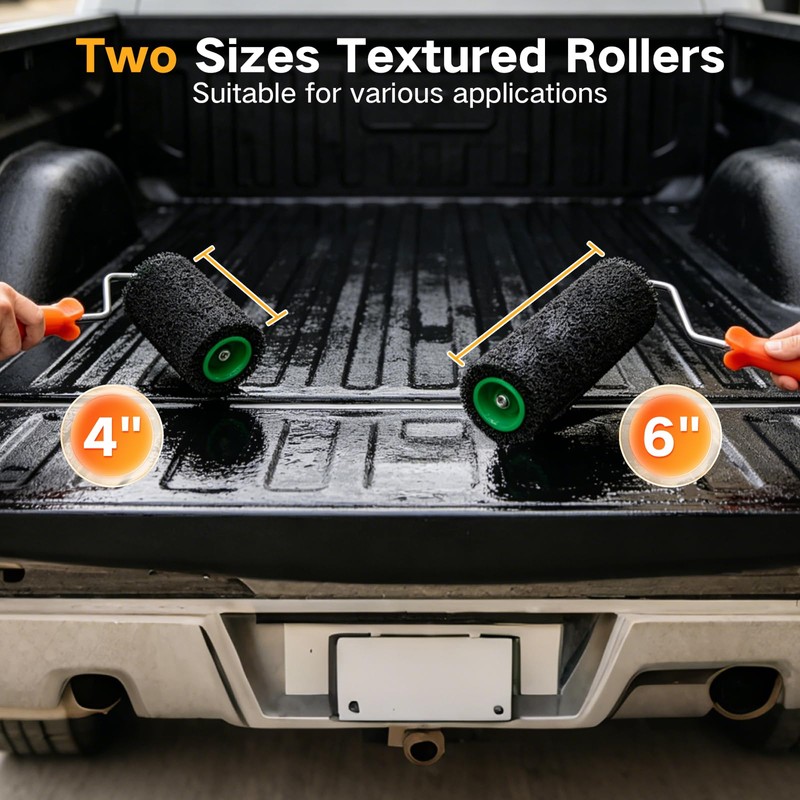 Koalafast Truck Bed Liner Roller Kit, 8PCS Roll on Bed