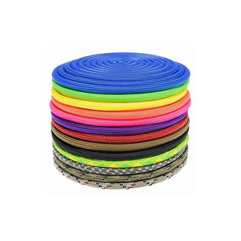 Nylon Accessory Cord (5/16 Inch, Neon Pink, 100 Feet) -