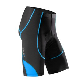 Santic Cycling Men's Shorts Biking Bicycle Bike Pants Half Pants 4D Coolmax Padded Blue XL GENTING