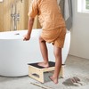 One Step Stool for Adults Seniors with Non-Slip Rubber Stepping