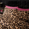 OHS Single Duvet Set Leopard Print, Ultra Soft Cosy Comfy