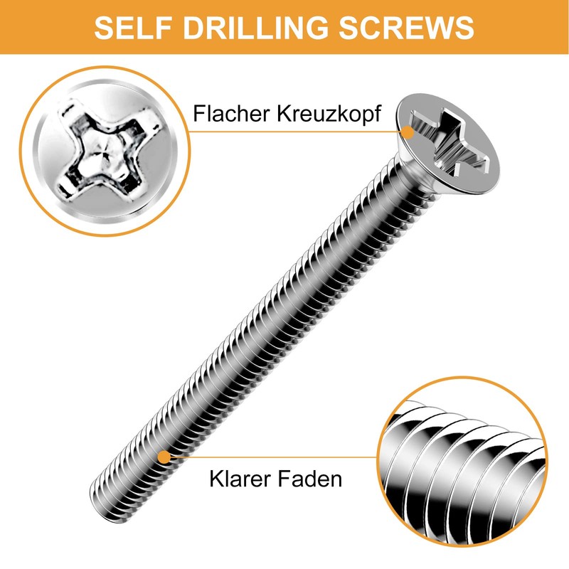 VIGRUE 315 pieces device screws for switch boxes, machine screws,
