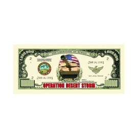 Set of 10 Bills-Operation Desert Storm Million Dollar Bill by Novelties Wholesale