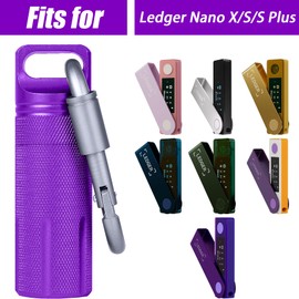 Aenllosi Case for Ledger Nano X/Nano S/Nano S Plus Hardware Wallet, Purple (Bag Only), purple