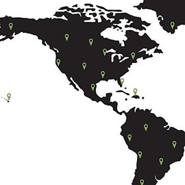 Marking Pins (50 pins) for Map Wall Decal - Geography Wall Art Sticker - Pins to mark places on your map - Large size