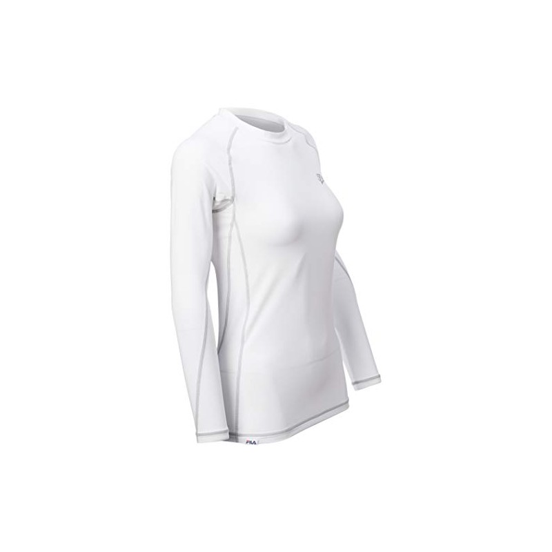 Fila 419402 Women's Long Sleeve Compression Sportswear, WT, L