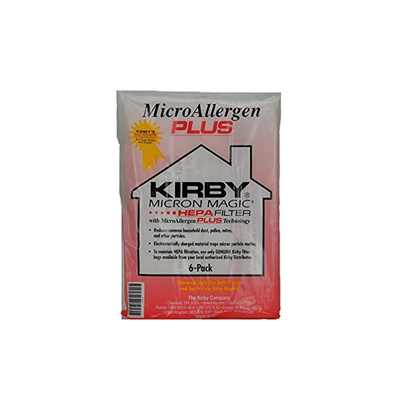 Kirby 204814G Micron Magic Plus Paper Bag, Brown