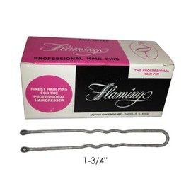 Morris Flamingo Hair Pins Silver 1-lb. 1-3/4'l