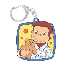 Curious George Rubber Keychain (George/Pajamas) CG-RB011