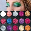Nivofu 2 Pieces Glitter Eyeshadow Palette, 30 Colours Eyeshadow Palette,