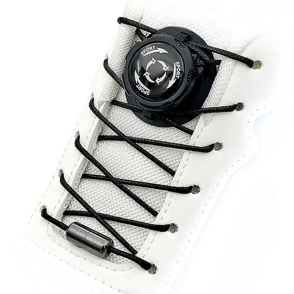 linaetbyfe Rotating Automatic Buckle Elastic Shoes Laces,No Tie Shoe Laces,No