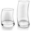 Libbey Swerve Drinking Glasses Set of 16, Chip-Resistant Tumbler and